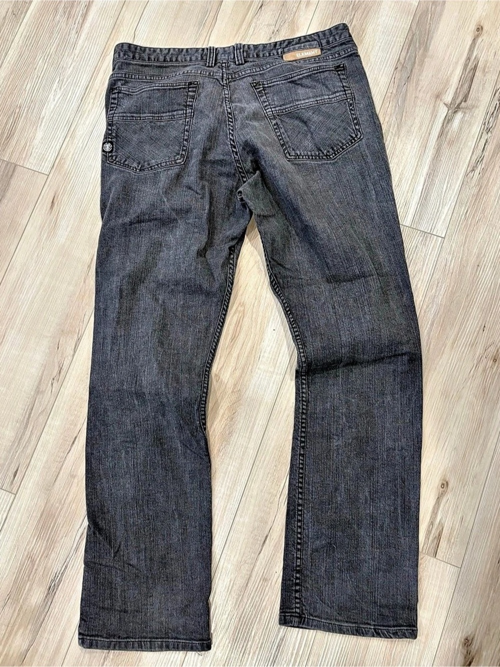 Element Men's Gray Straight Jeans Waist 36